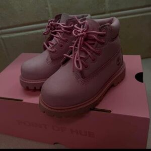 Pink Timberlands